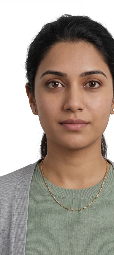 Priya · Front portrait